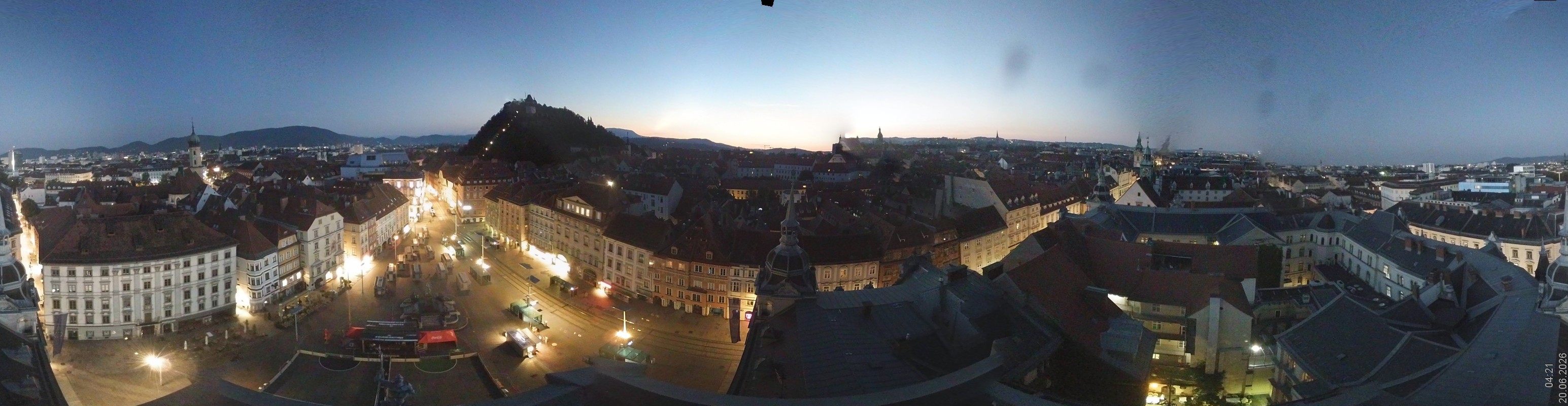Archiv Foto Webcam Grazer Rathaus
