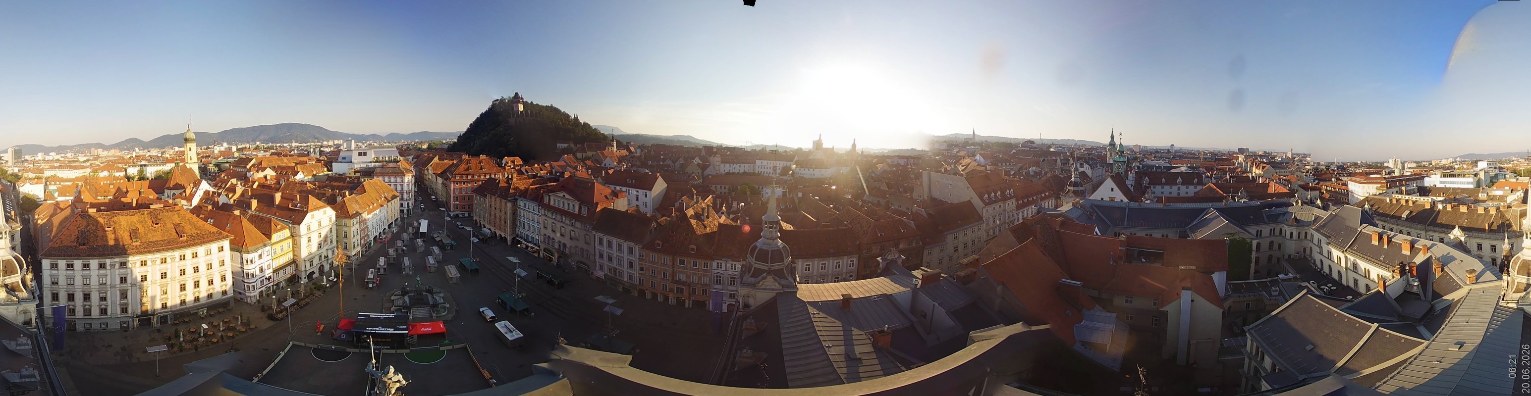 Archiv Foto Webcam Grazer Rathaus