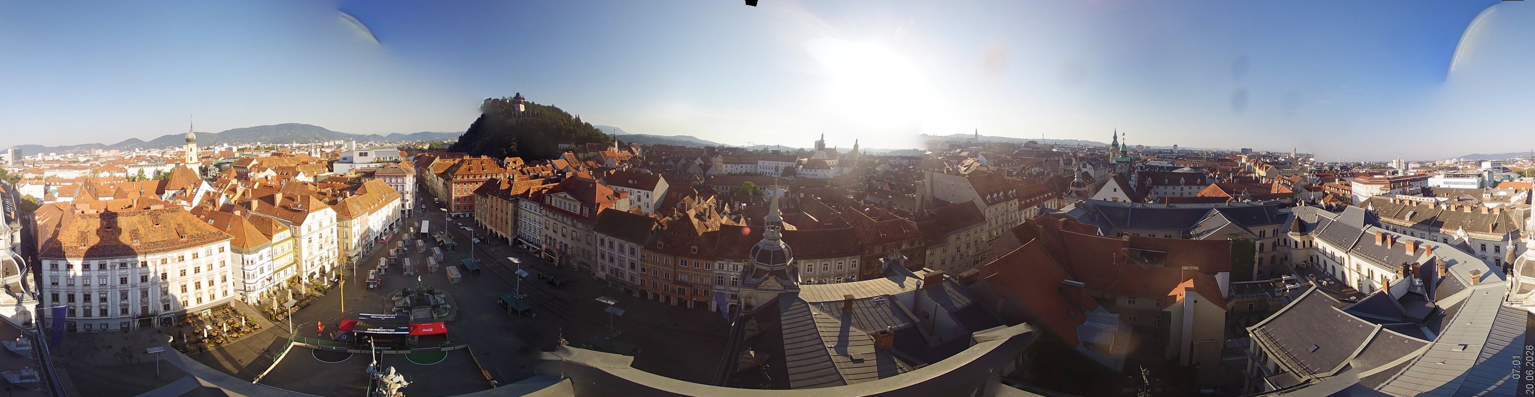 Archiv Foto Webcam Grazer Rathaus