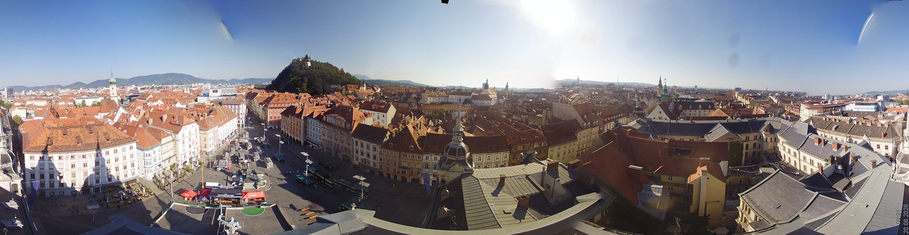 Archiv Foto Webcam Grazer Rathaus