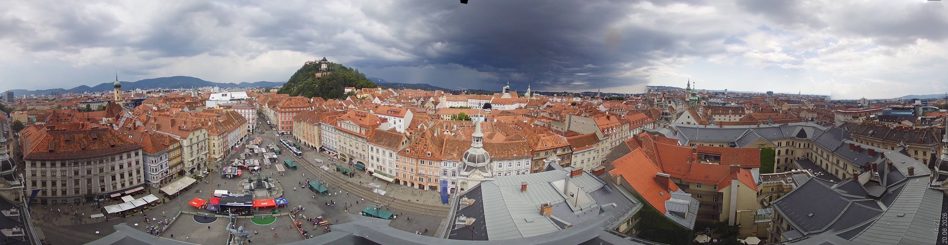 Archiv Foto Webcam Grazer Rathaus