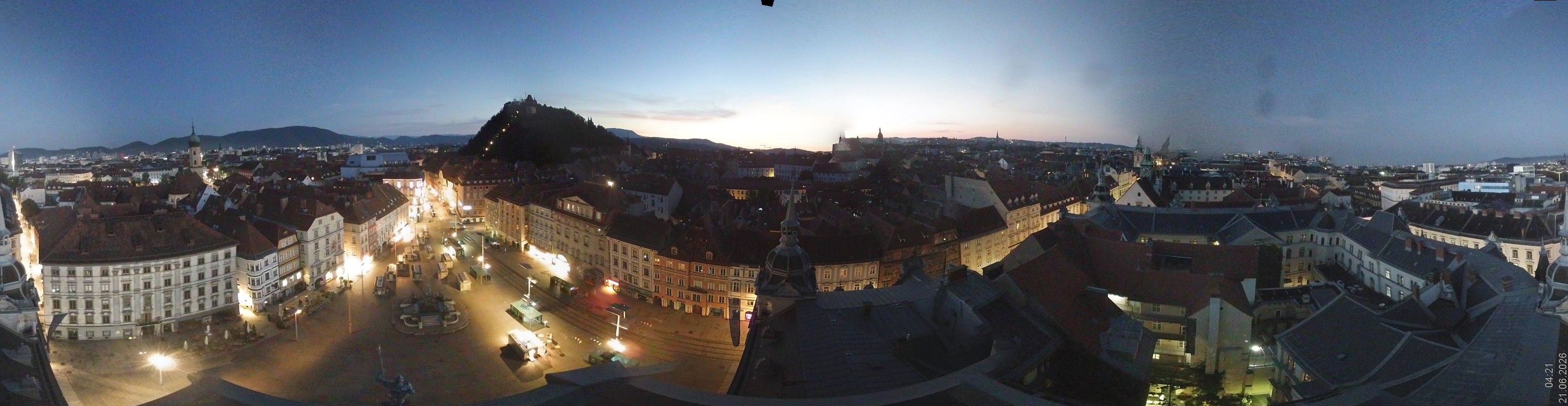 Archiv Foto Webcam Grazer Rathaus