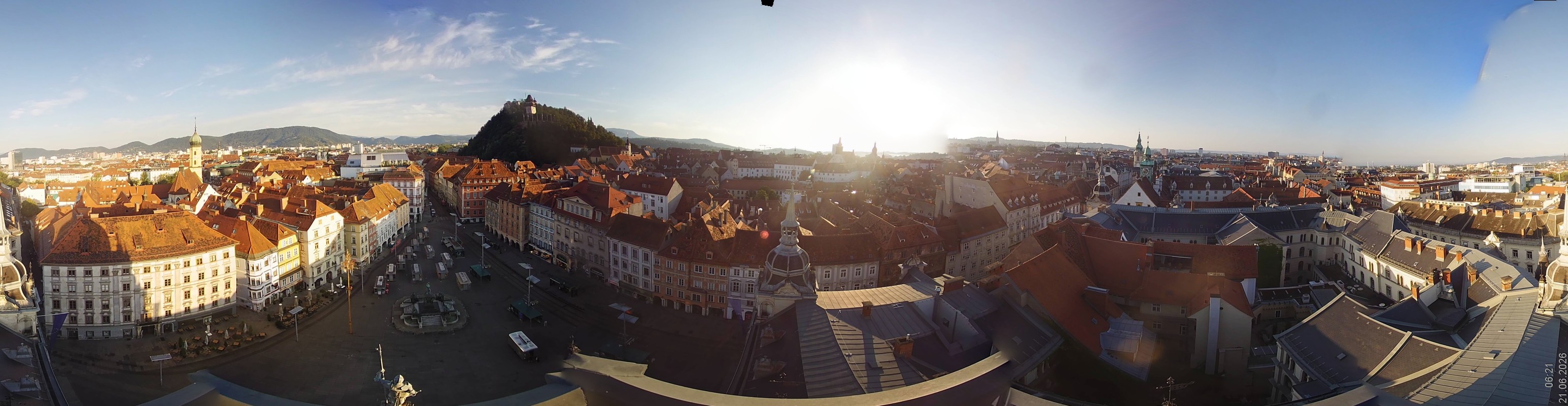 Archiv Foto Webcam Grazer Rathaus