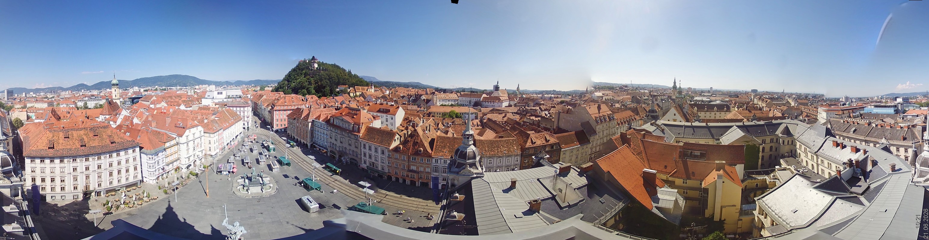 Archiv Foto Webcam Grazer Rathaus