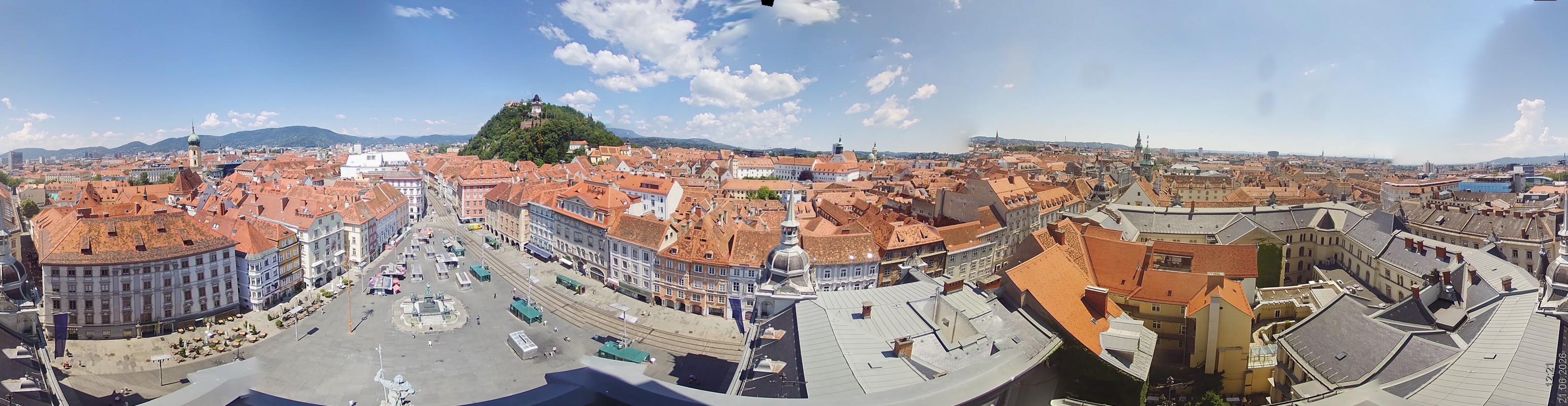 Archiv Foto Webcam Grazer Rathaus