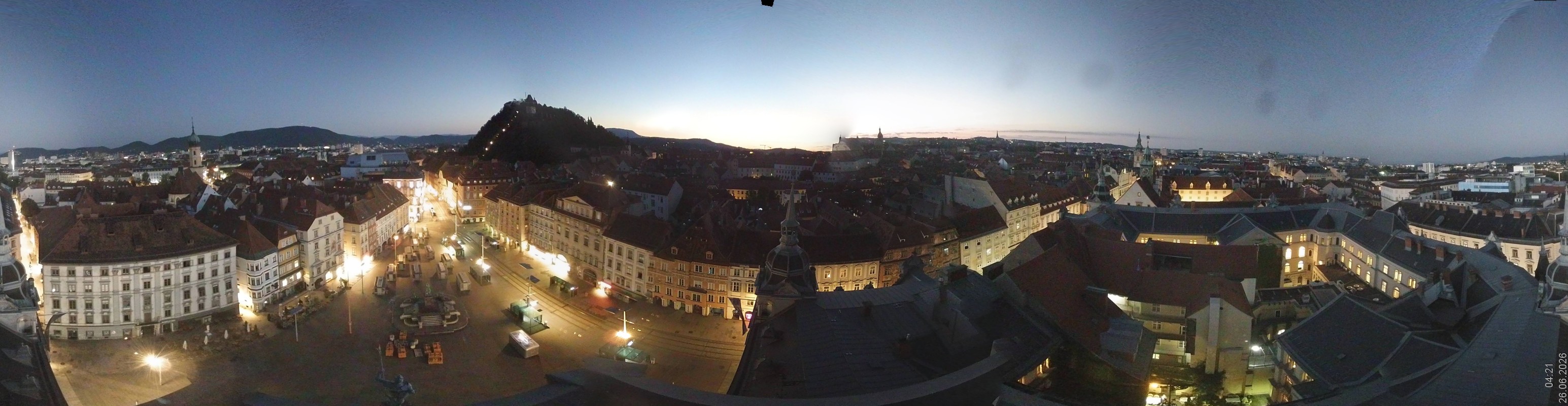Archiv Foto Webcam Grazer Rathaus