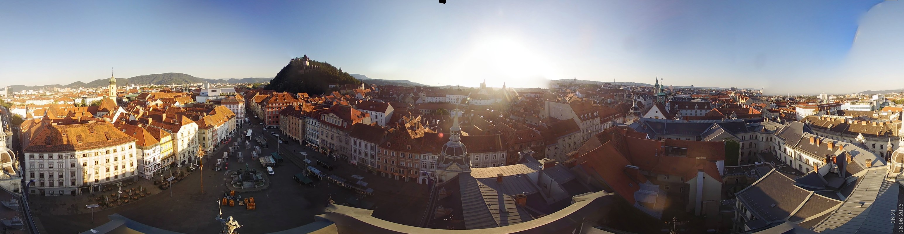 Archiv Foto Webcam Grazer Rathaus