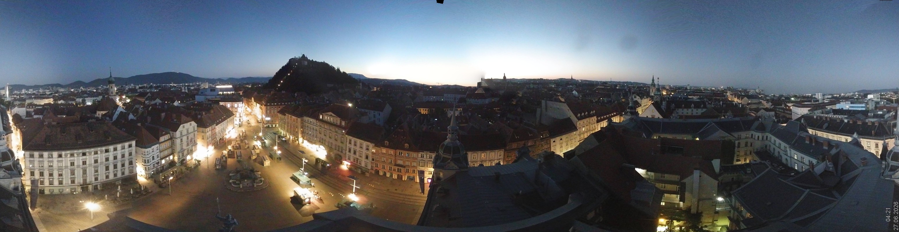 Archiv Foto Webcam Grazer Rathaus