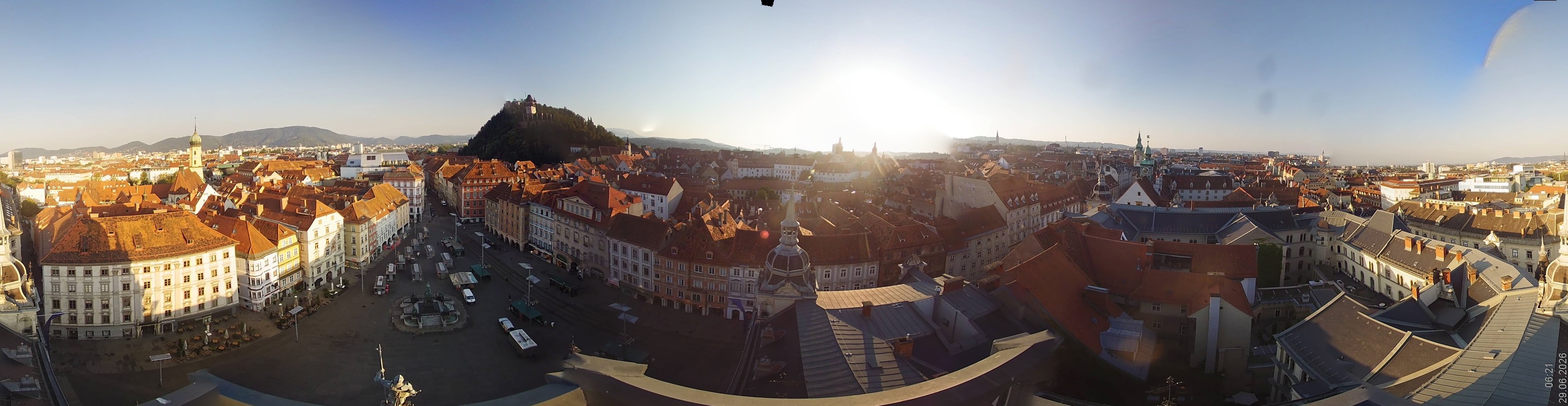 Archiv Foto Webcam Grazer Rathaus