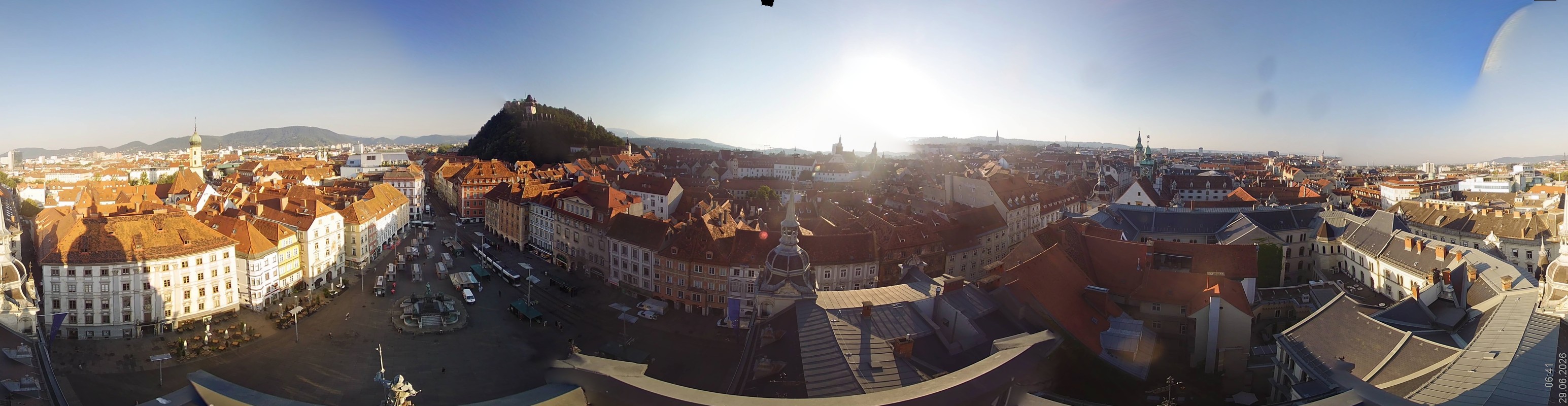 Archiv Foto Webcam Grazer Rathaus