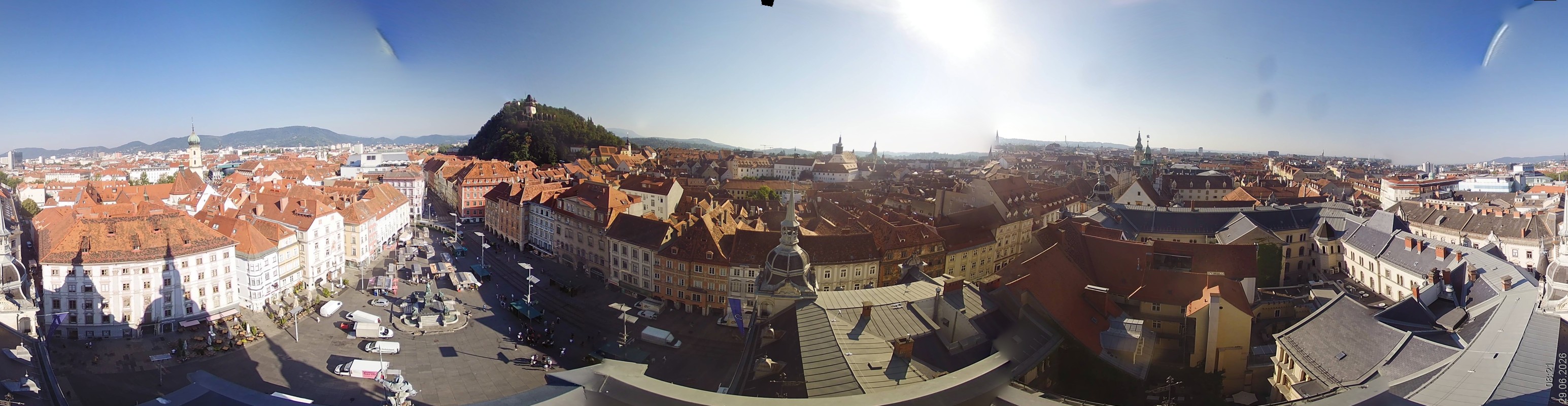 Archiv Foto Webcam Grazer Rathaus