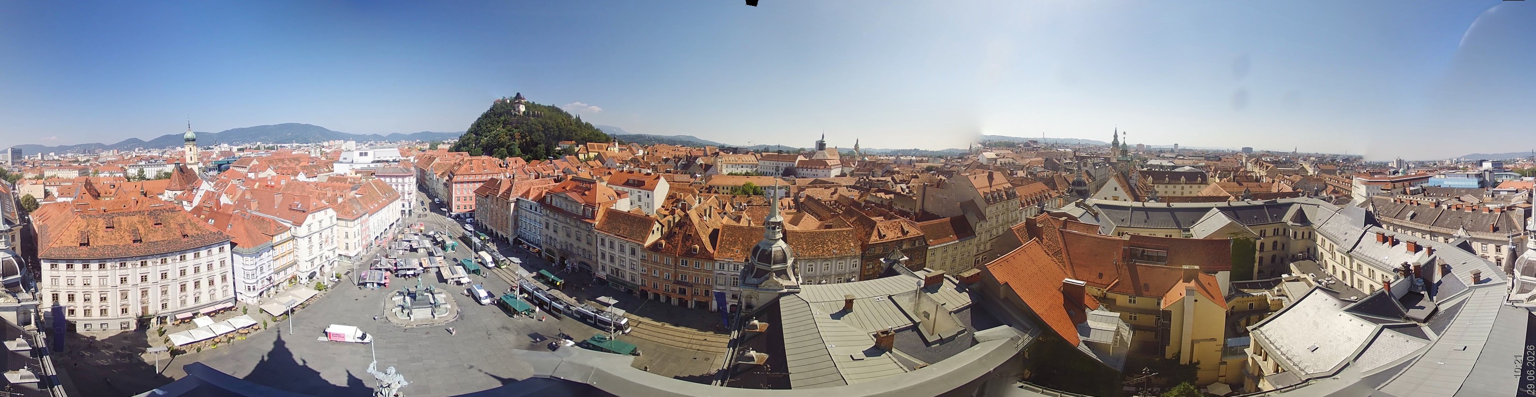 Archiv Foto Webcam Grazer Rathaus