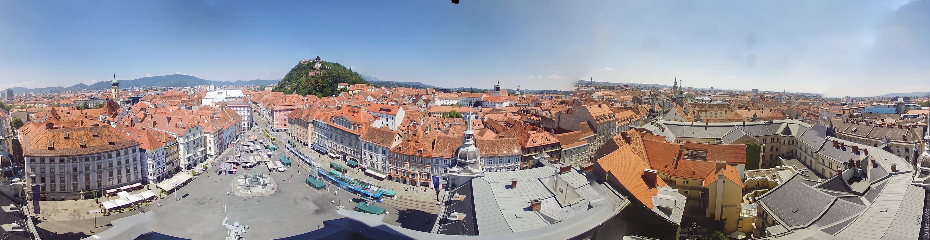 Archiv Foto Webcam Grazer Rathaus