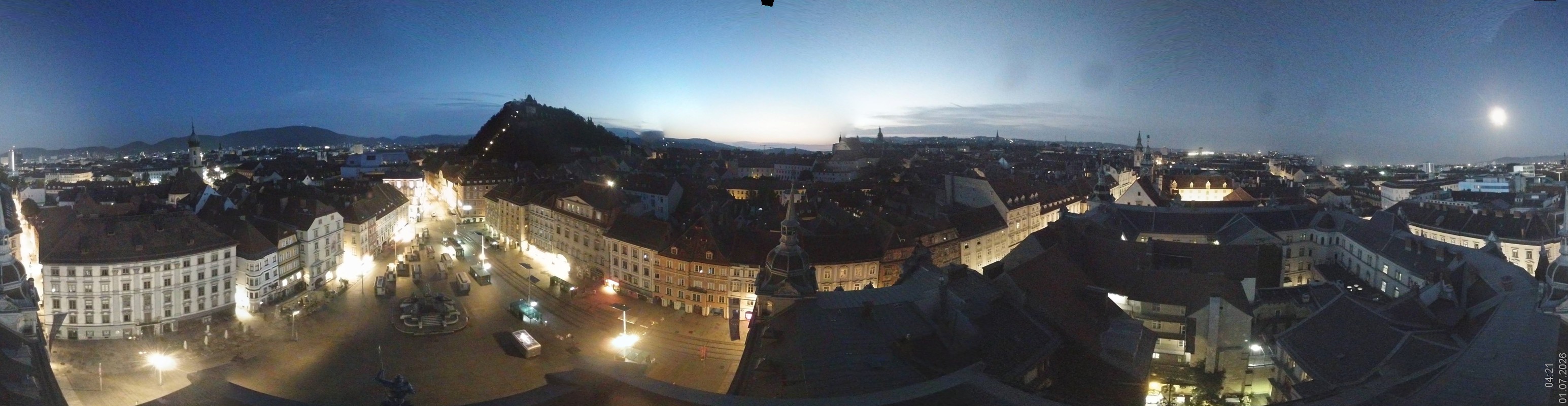 Archiv Foto Webcam Grazer Rathaus