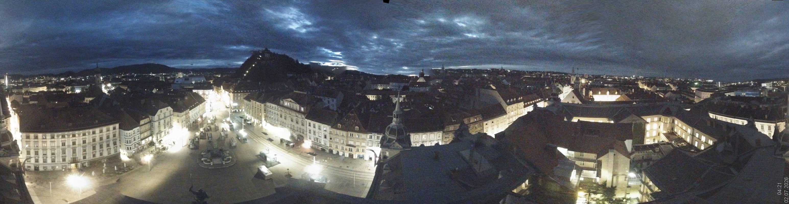 Archiv Foto Webcam Grazer Rathaus