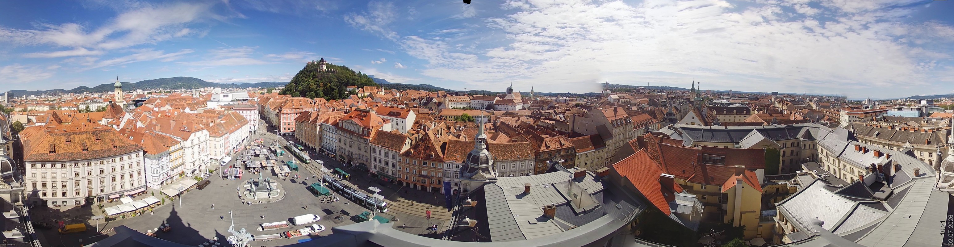 Archiv Foto Webcam Grazer Rathaus