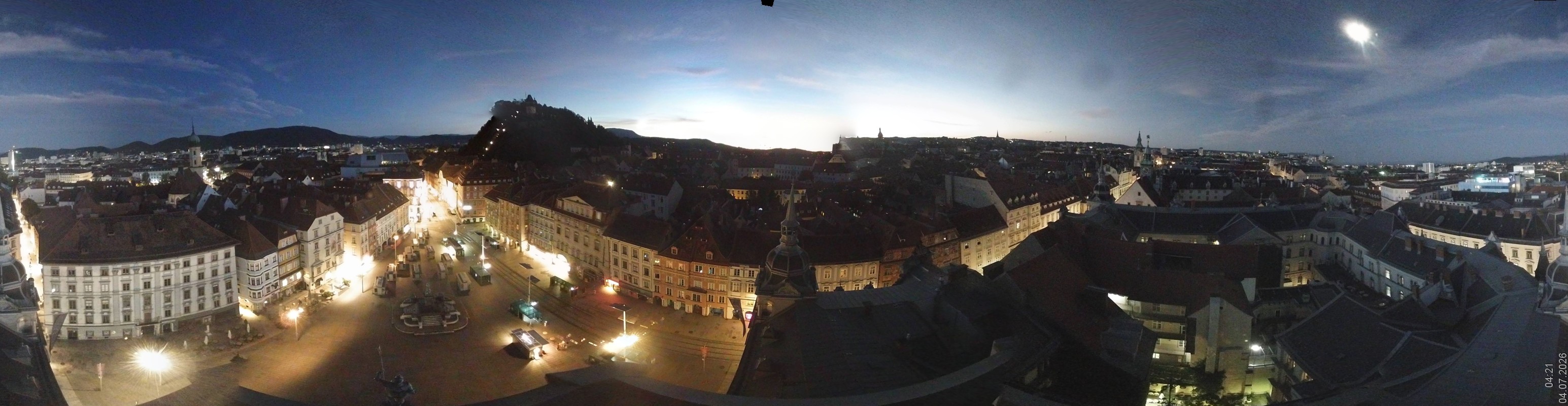 Archiv Foto Webcam Grazer Rathaus