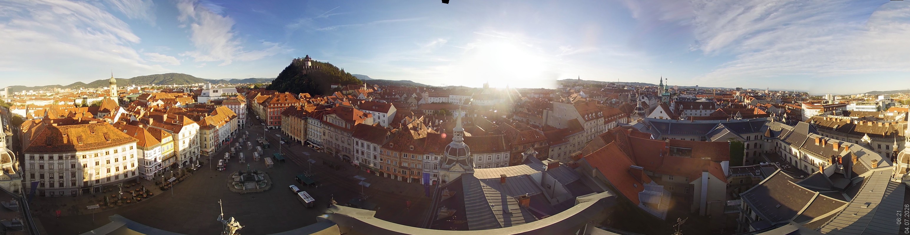 Archiv Foto Webcam Grazer Rathaus