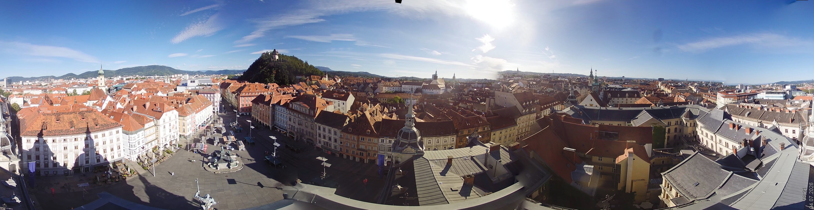 Archiv Foto Webcam Grazer Rathaus