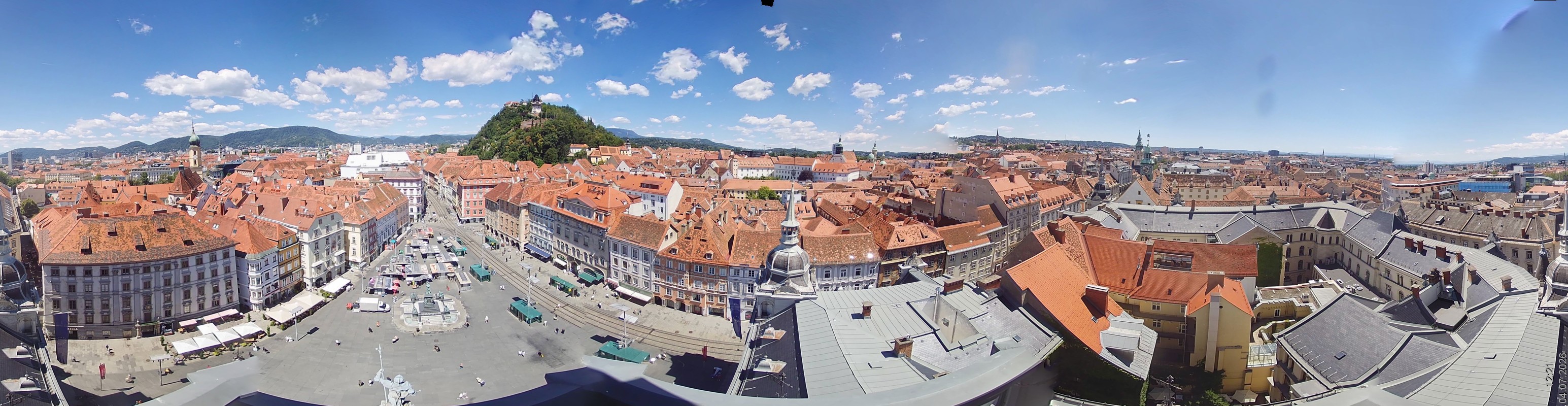 Archiv Foto Webcam Grazer Rathaus