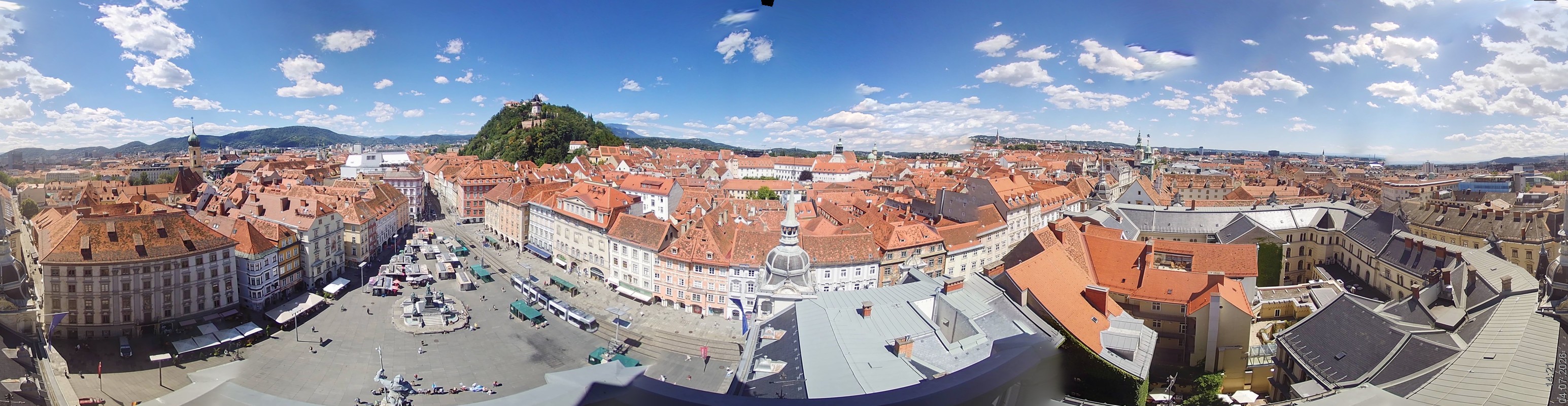 Archiv Foto Webcam Grazer Rathaus