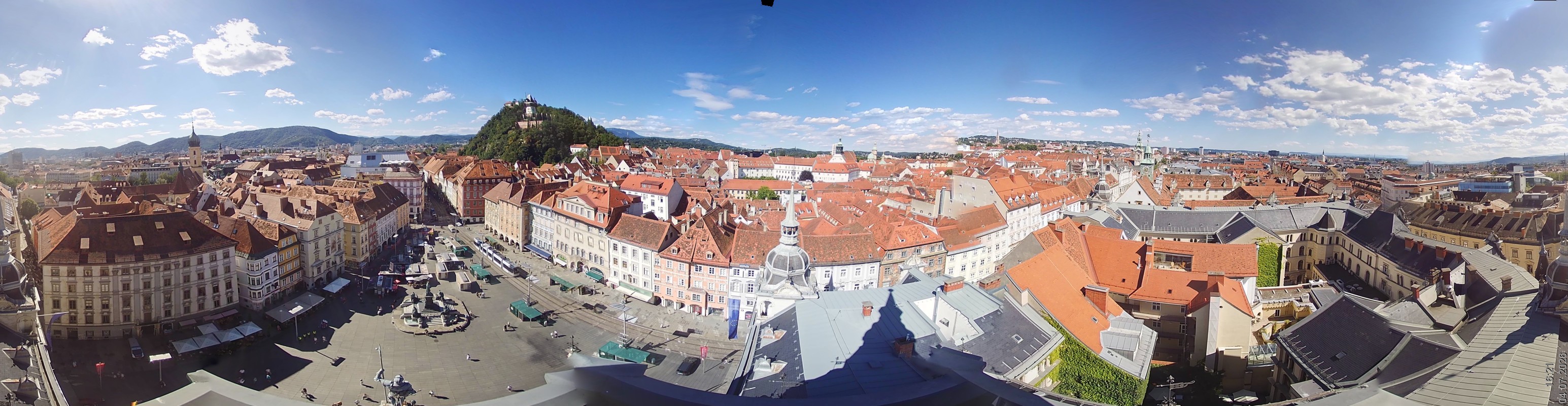 Archiv Foto Webcam Grazer Rathaus