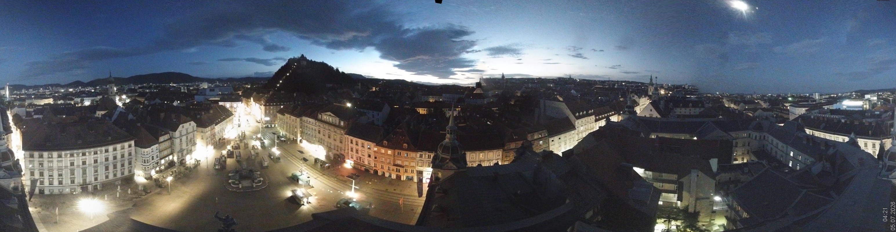 Archiv Foto Webcam Grazer Rathaus