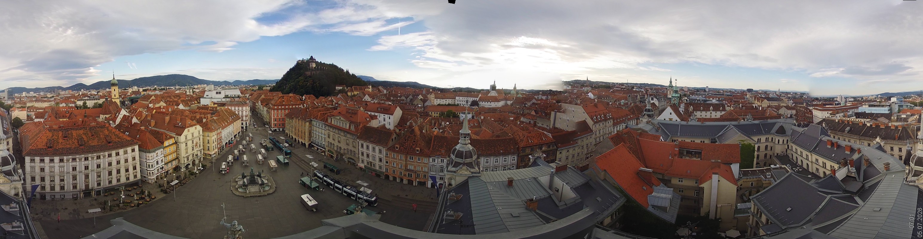 Archiv Foto Webcam Grazer Rathaus