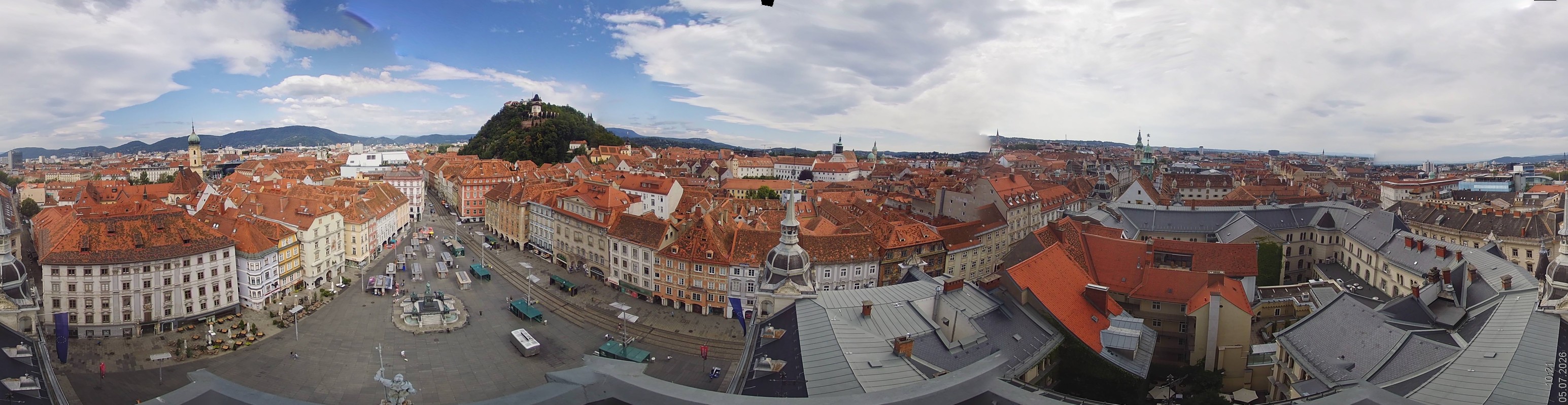 Archiv Foto Webcam Grazer Rathaus