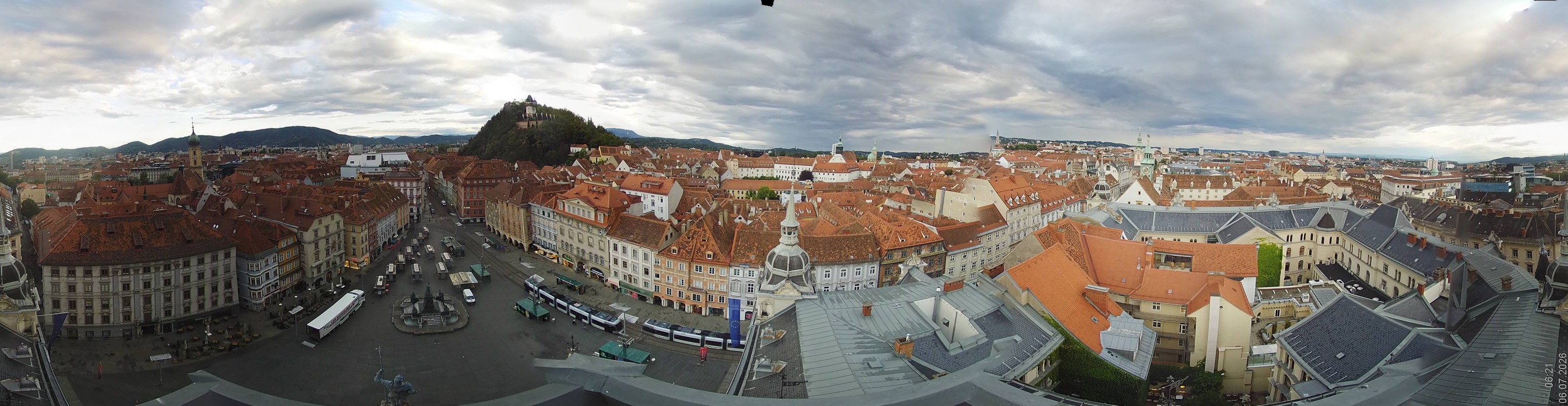 Archiv Foto Webcam Grazer Rathaus