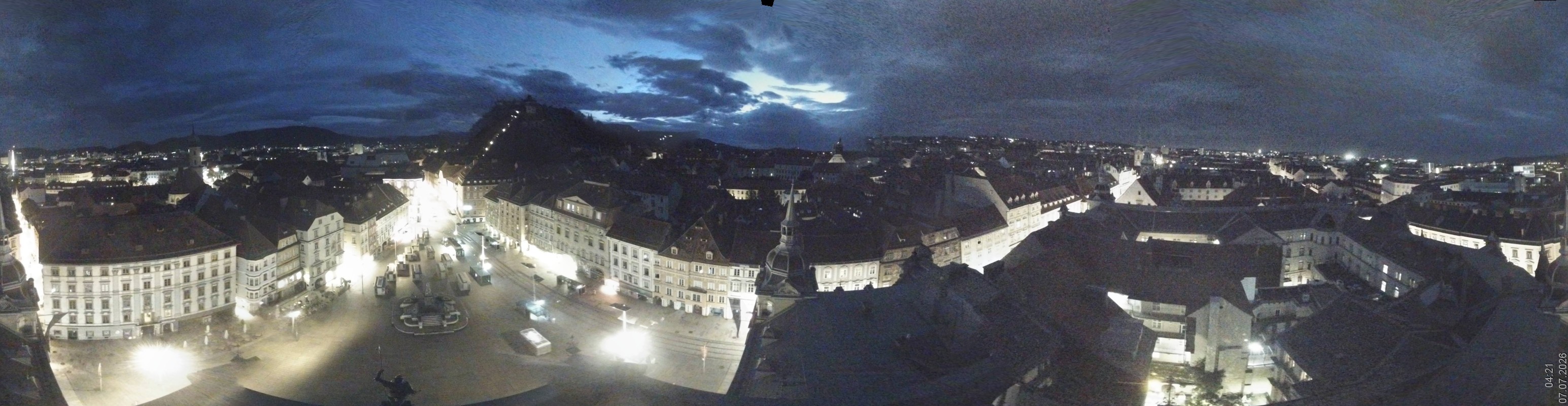 Archiv Foto Webcam Grazer Rathaus