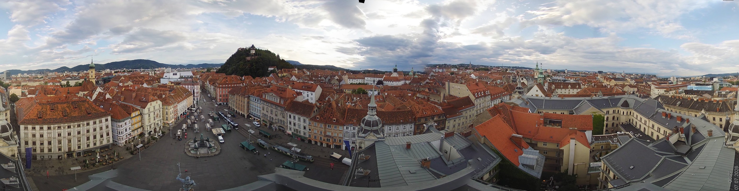 Archiv Foto Webcam Grazer Rathaus