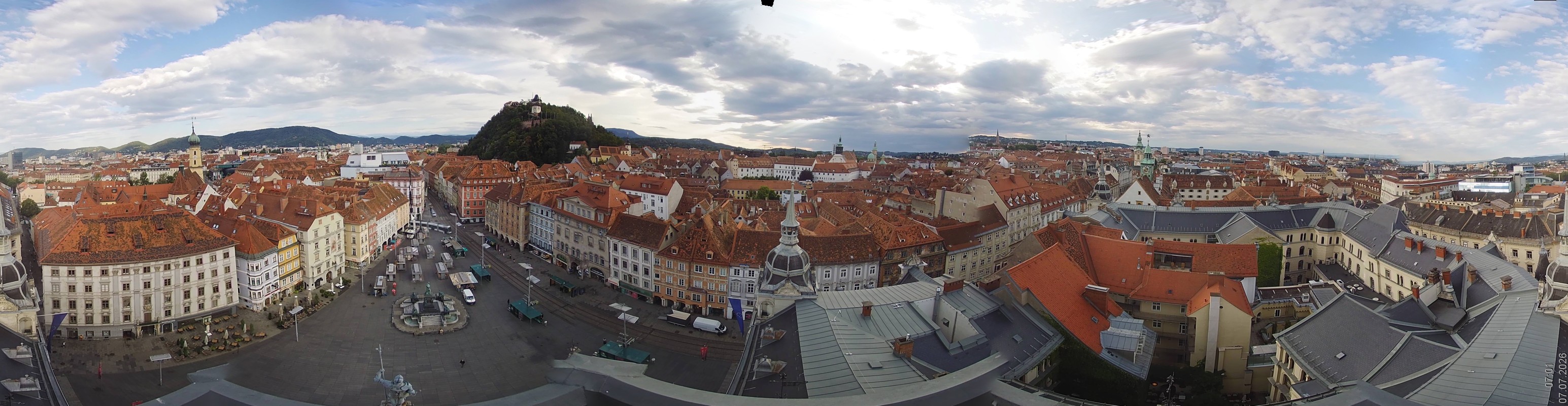 Archiv Foto Webcam Grazer Rathaus