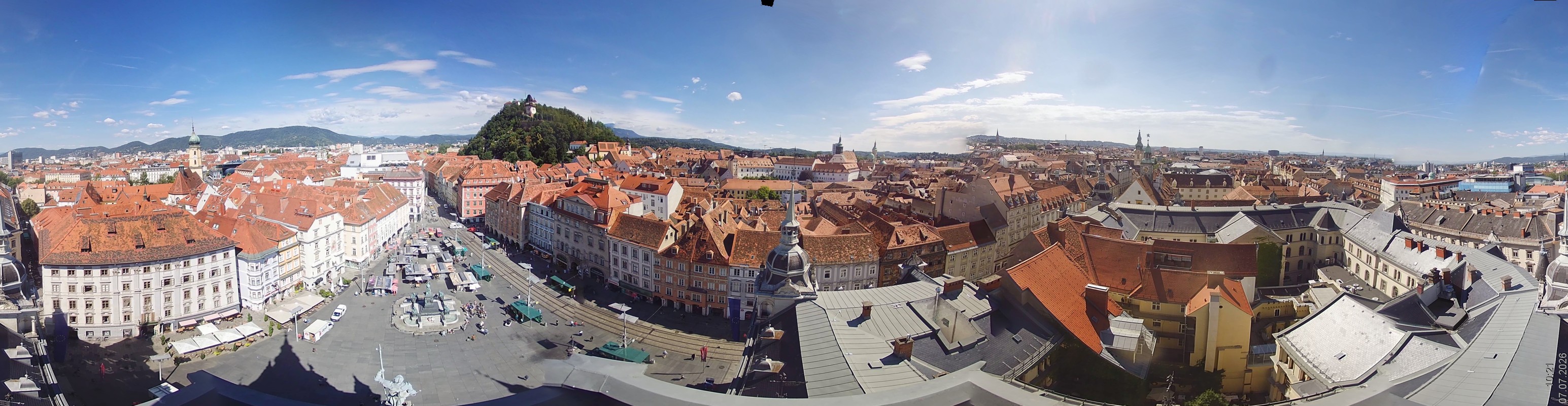 Archiv Foto Webcam Grazer Rathaus