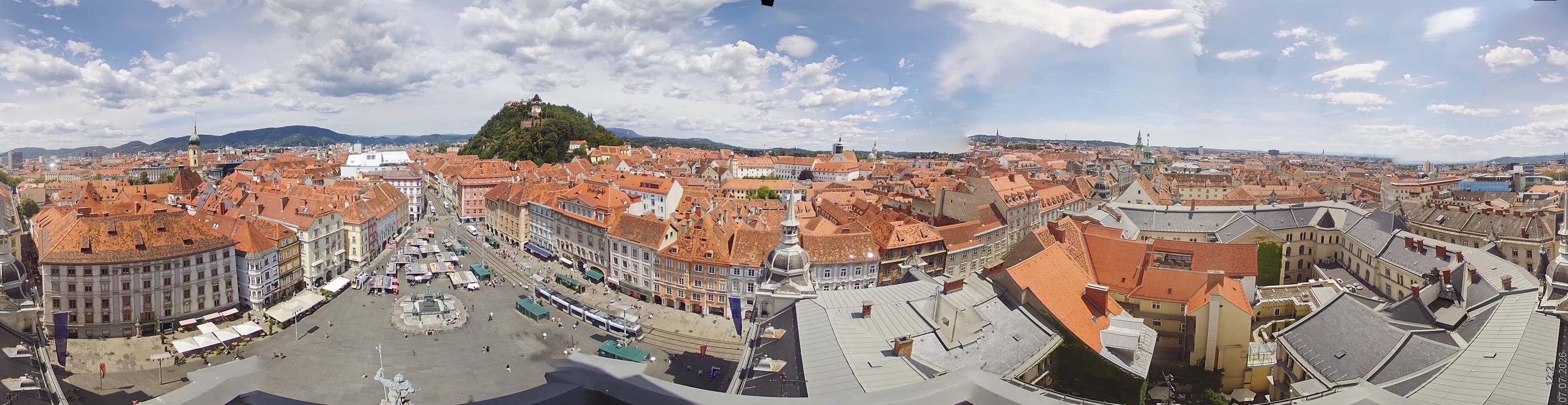 Archiv Foto Webcam Grazer Rathaus