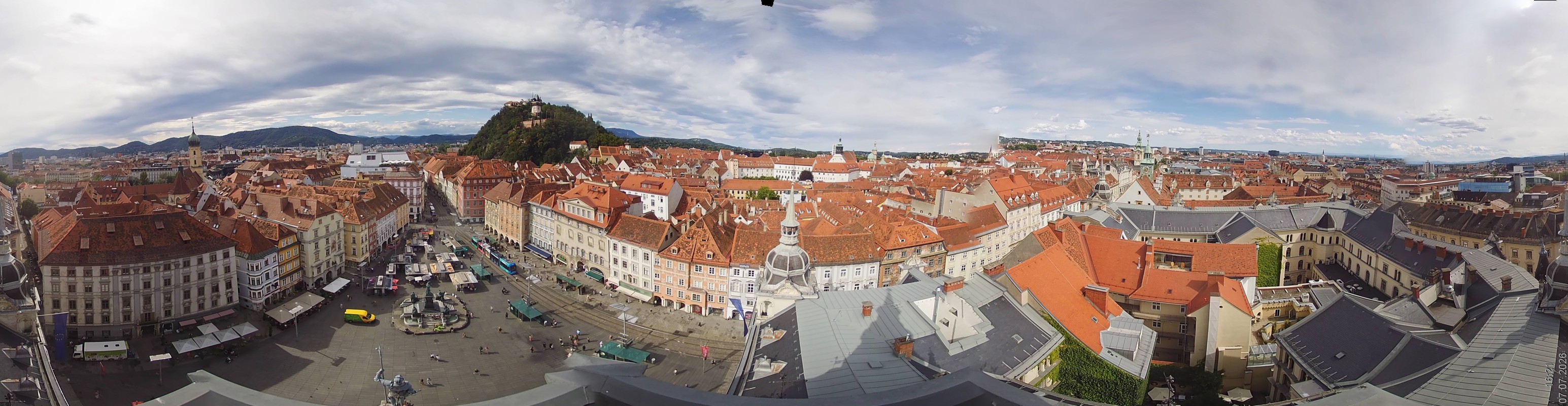 Archiv Foto Webcam Grazer Rathaus