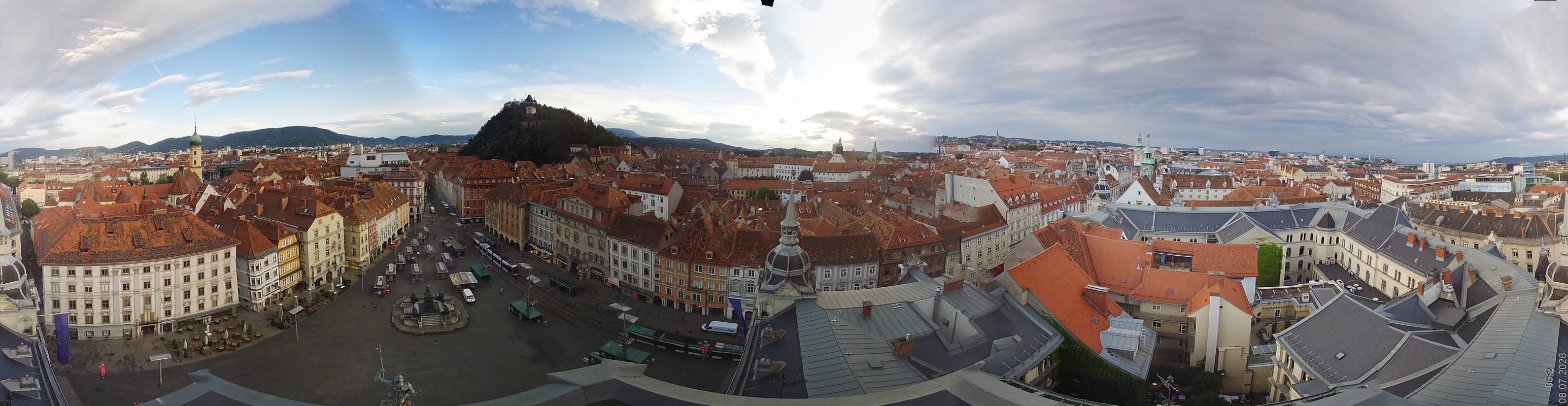 Archiv Foto Webcam Grazer Rathaus