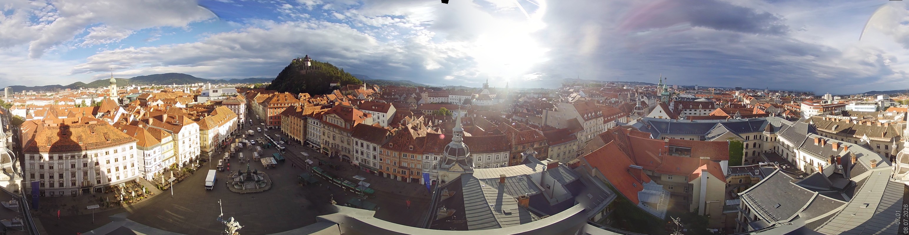 Archiv Foto Webcam Grazer Rathaus