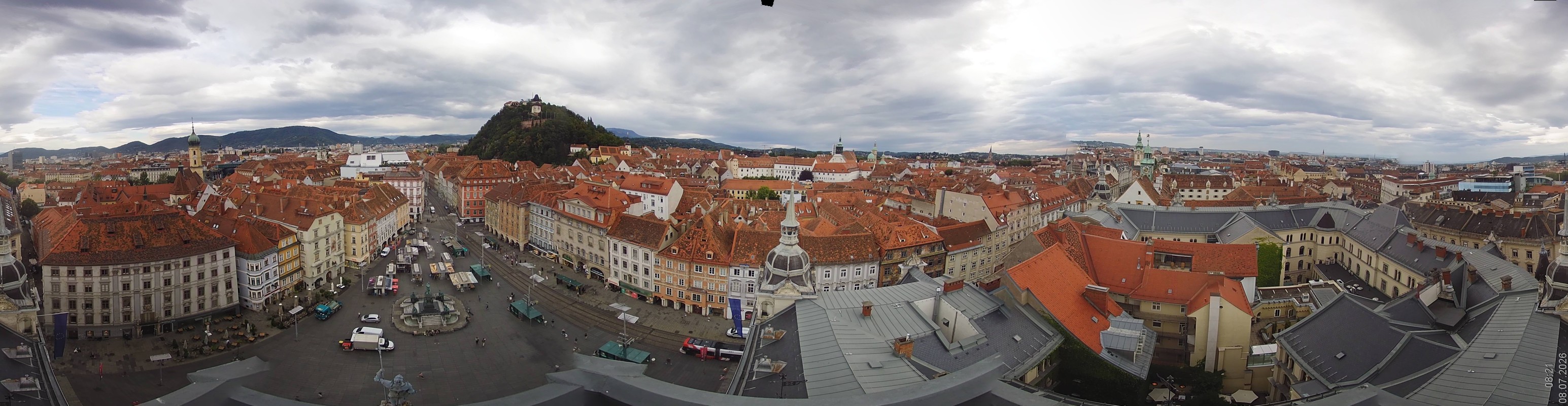 Archiv Foto Webcam Grazer Rathaus