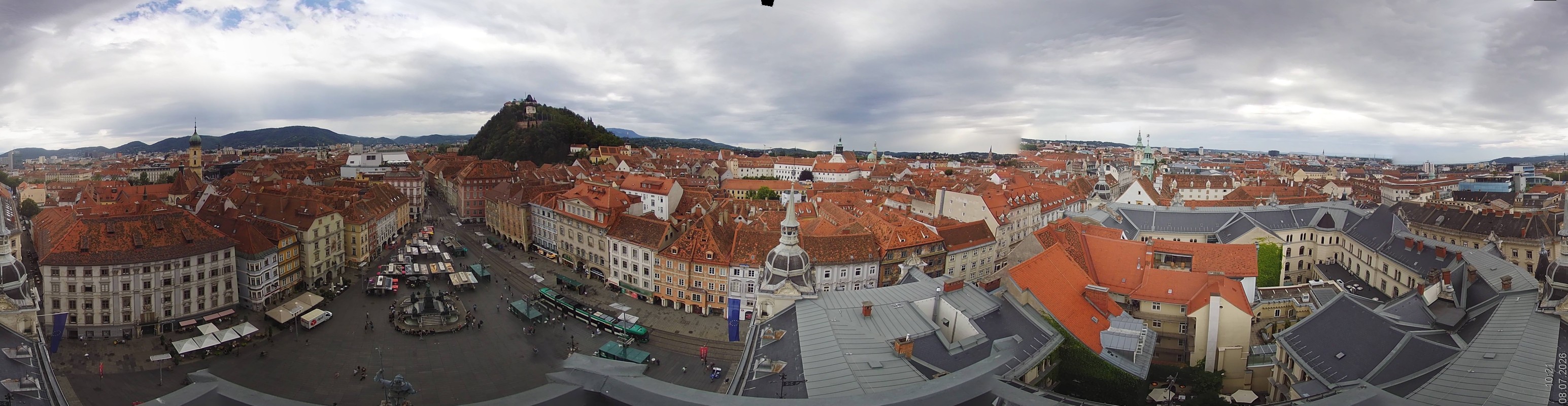 Archiv Foto Webcam Grazer Rathaus