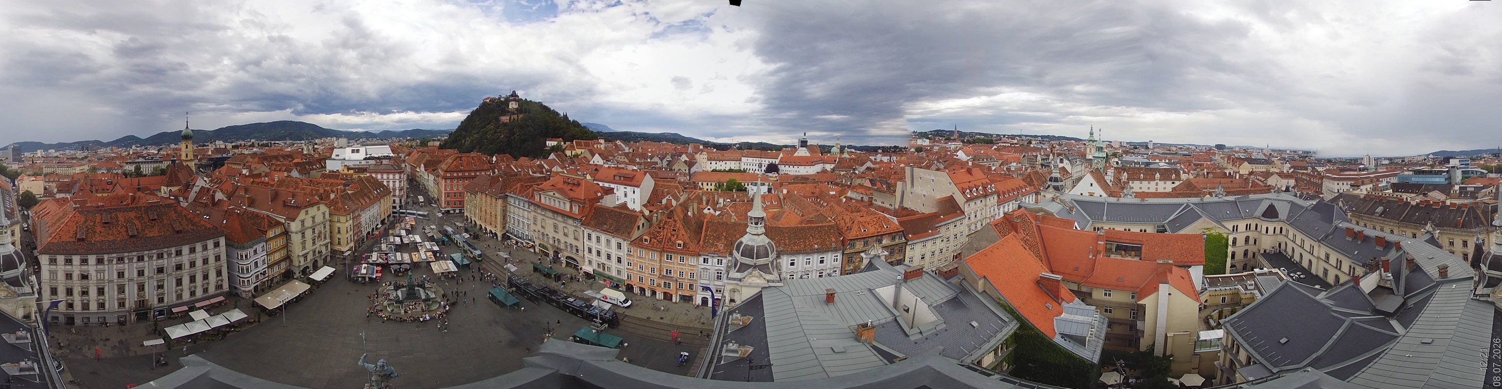 Archiv Foto Webcam Grazer Rathaus