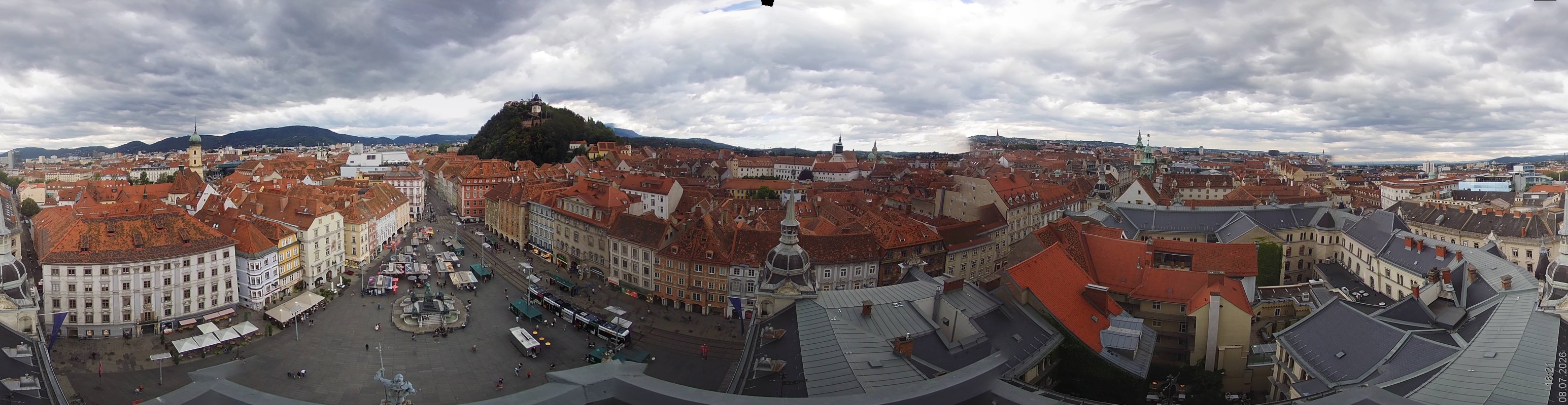 Archiv Foto Webcam Grazer Rathaus