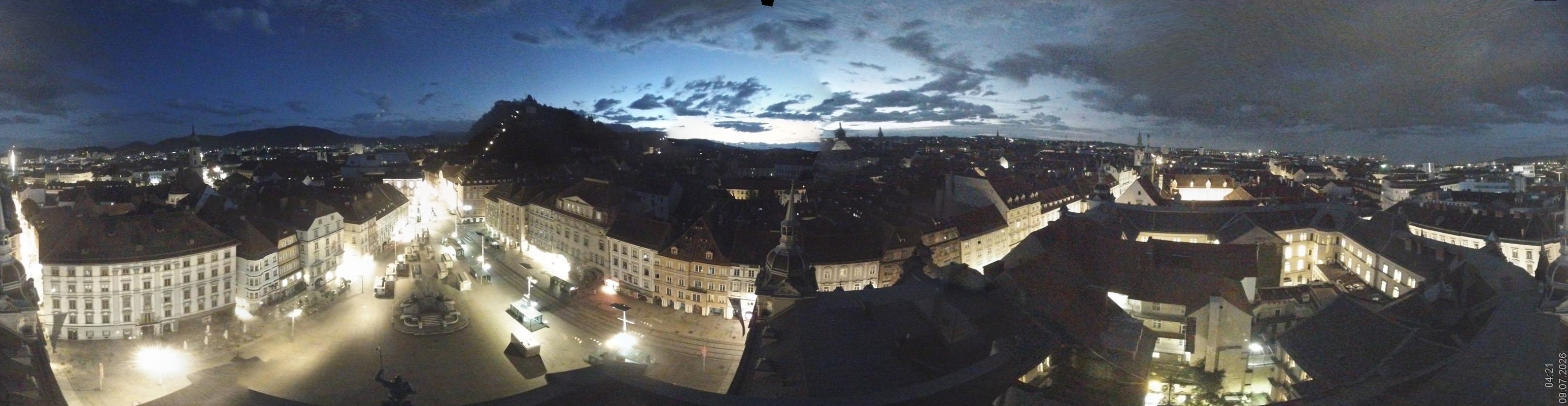 Archiv Foto Webcam Grazer Rathaus