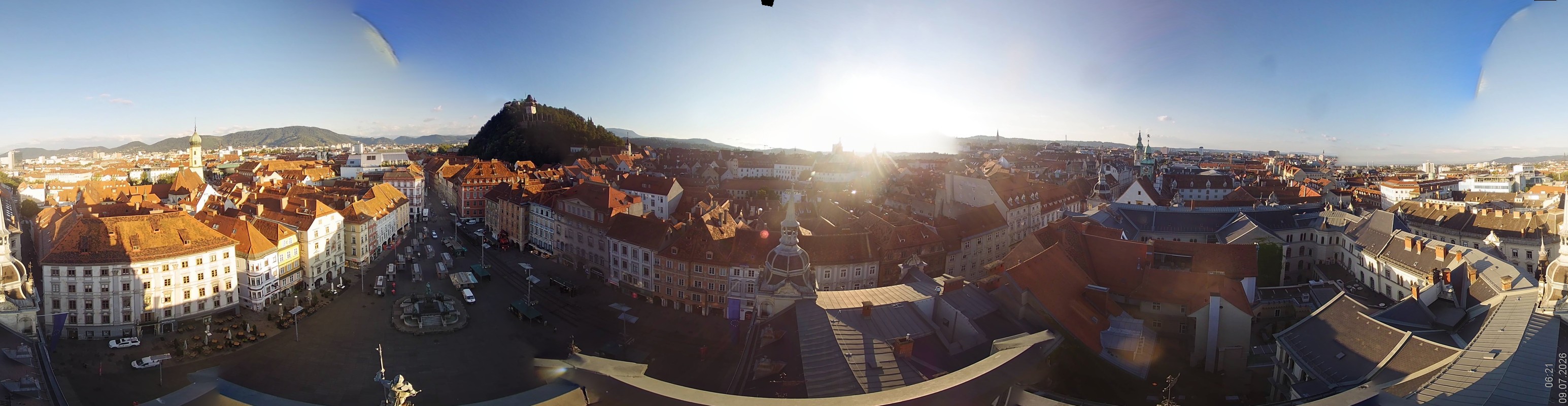 Archiv Foto Webcam Grazer Rathaus