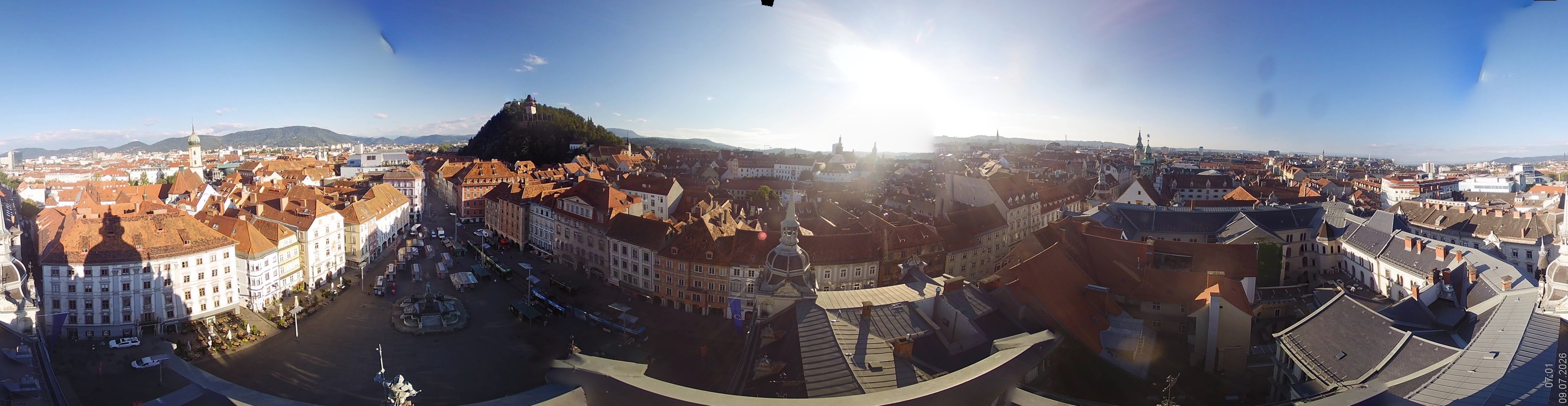 Archiv Foto Webcam Grazer Rathaus