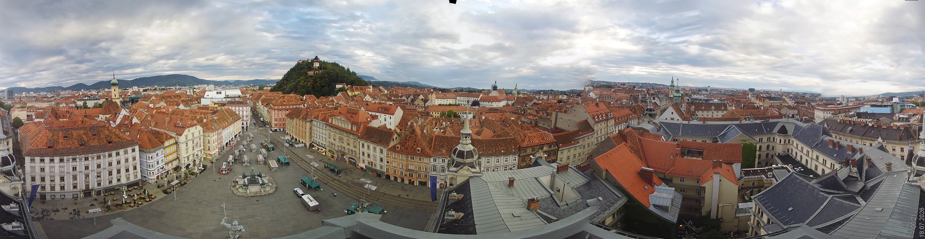 Archiv Foto Webcam Grazer Rathaus