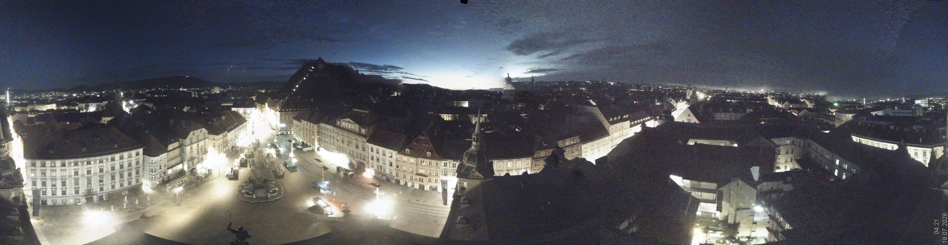 Archiv Foto Webcam Grazer Rathaus