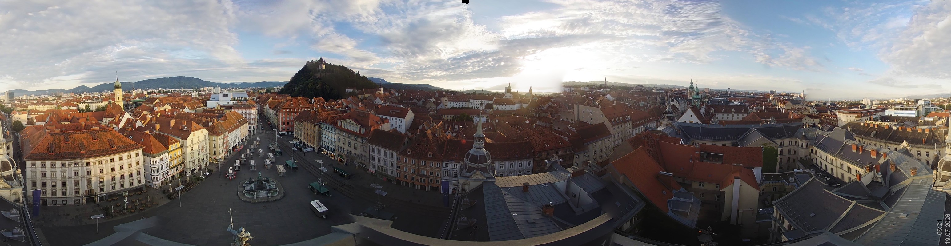 Archiv Foto Webcam Grazer Rathaus