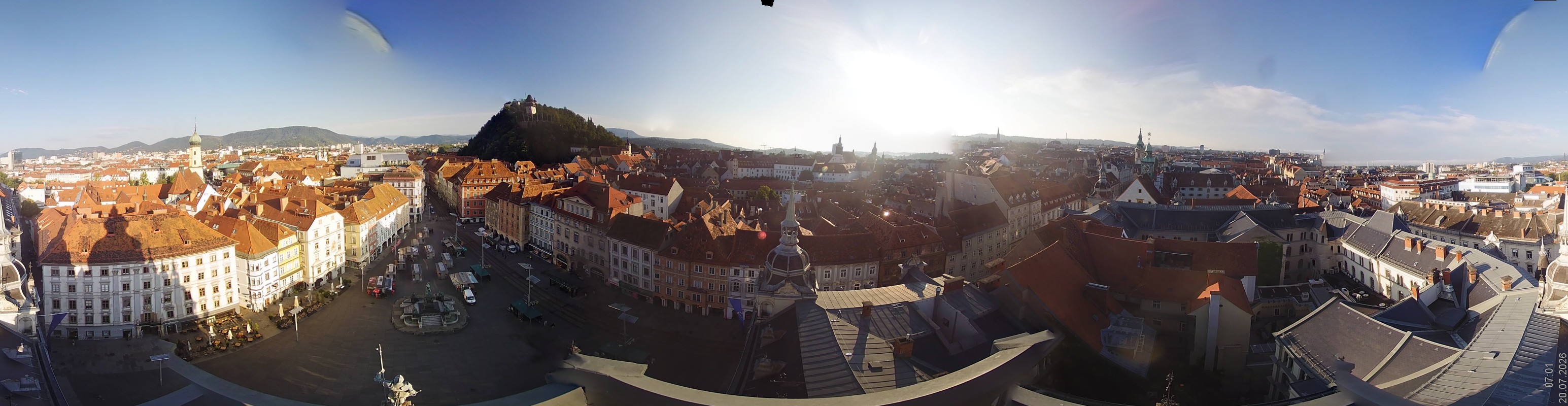 Archiv Foto Webcam Grazer Rathaus