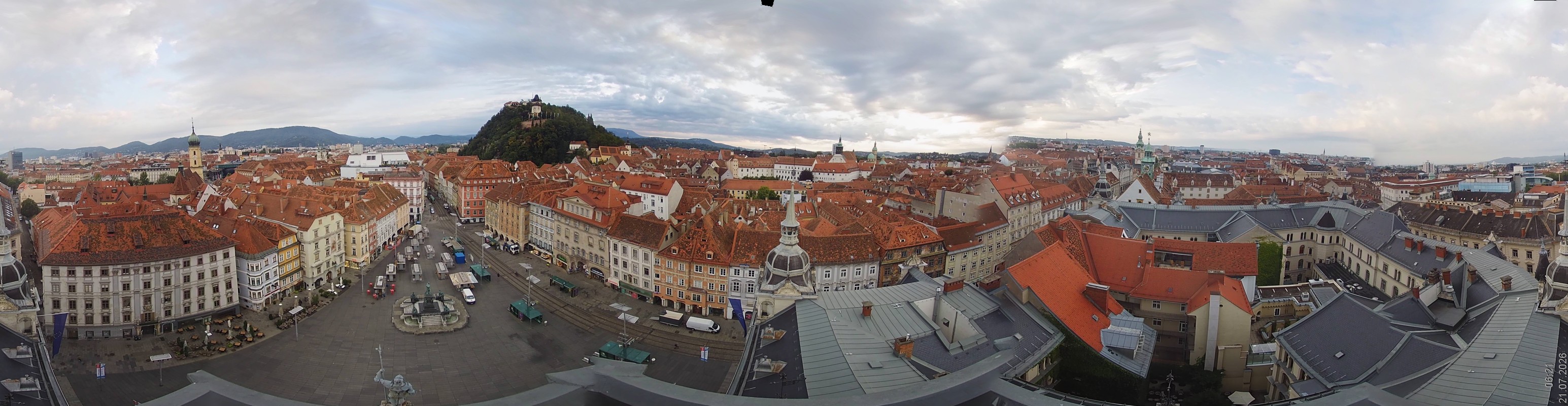 Archiv Foto Webcam Grazer Rathaus